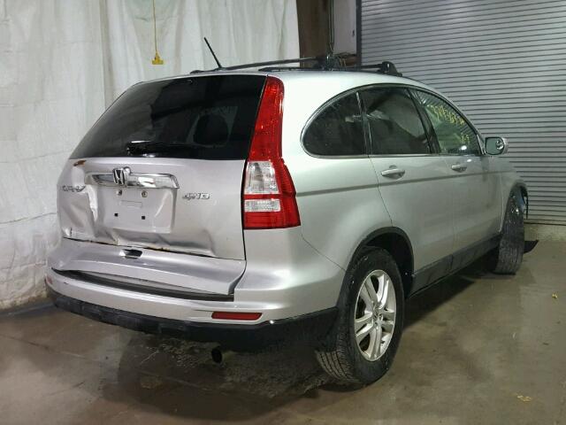 JHLRE4H76AC009547 - 2010 HONDA CR-V EXL GRAY photo 4