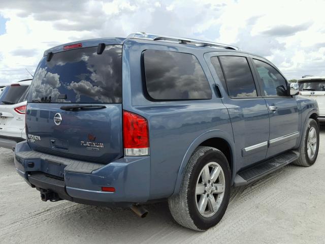 5N1BA0NFXBN605812 - 2011 NISSAN ARMADA PLA BLUE photo 4