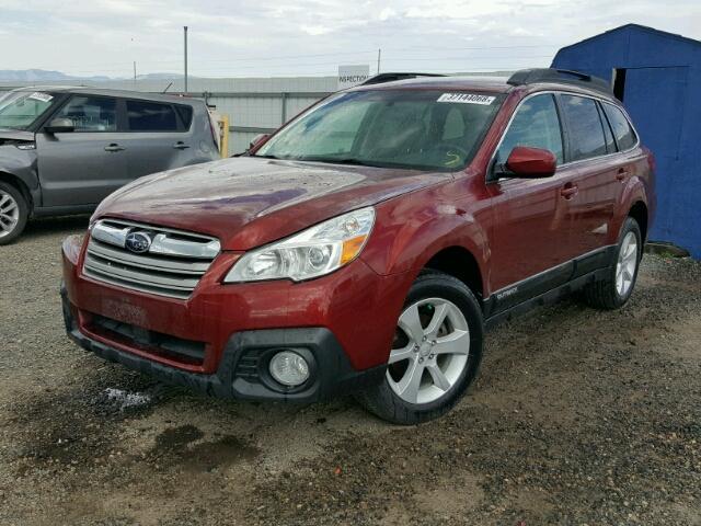 4S4BRBCCXD3257375 - 2013 SUBARU OUTBACK 2. RED photo 2