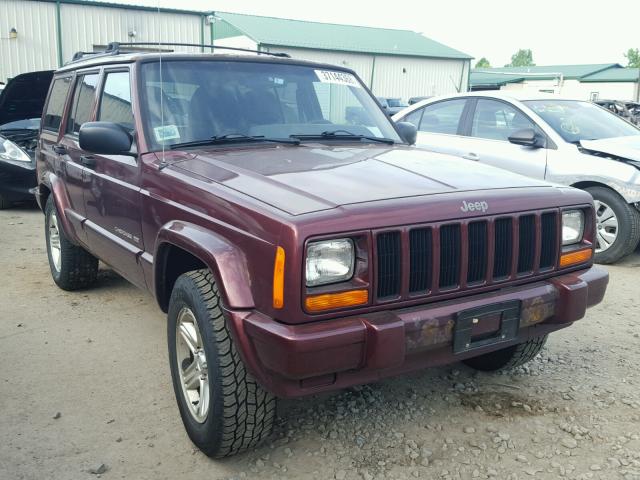 1J4FF58S01L610941 - 2001 JEEP CHEROKEE C MAROON photo 1