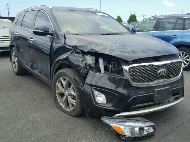 5XYPK4A58GG112320 - 2016 KIA SORENTO SX BLACK photo 1