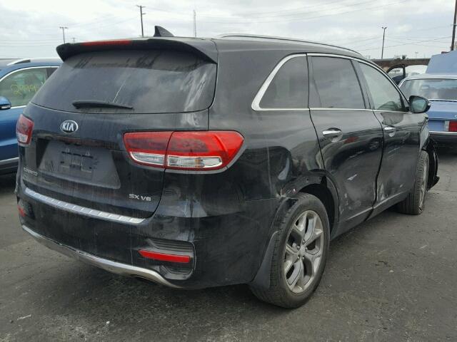 5XYPK4A58GG112320 - 2016 KIA SORENTO SX BLACK photo 4