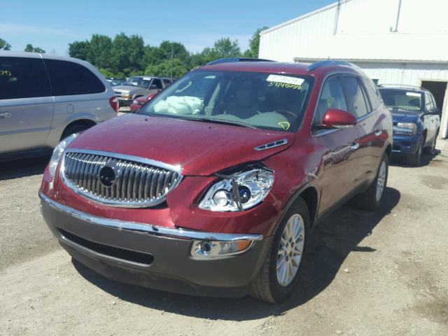 5GAKRBED0BJ348532 - 2011 BUICK ENCLAVE CX MAROON photo 2