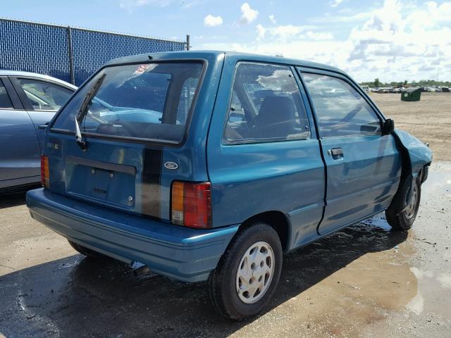 KNJPT06H5P6137992 - 1993 FORD FESTIVA GL GREEN photo 4