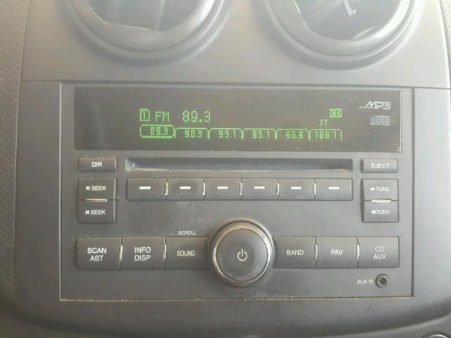 KL1TD66E09B611405 - 2009 CHEVROLET AVEO LS WHITE photo 9