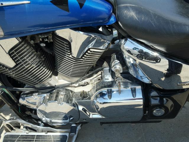 1HFSC52064A108008 - 2004 HONDA VT1300 S BLUE photo 7