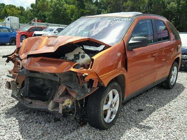 3G7DA03E74S571035 - 2004 PONTIAC AZTEK ORANGE photo 2