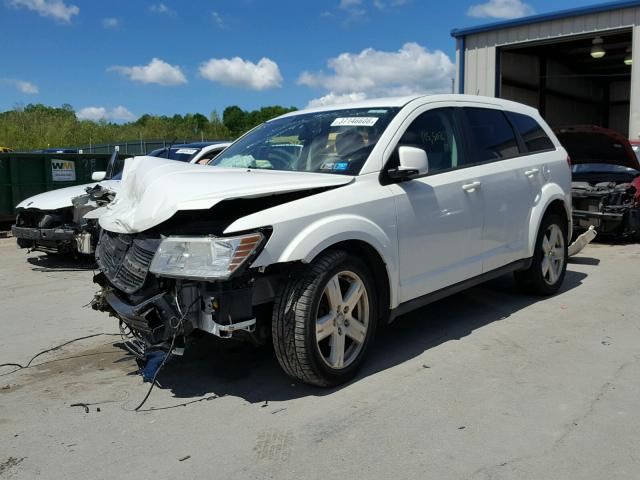 3D4GH57V09T602373 - 2009 DODGE JOURNEY SX WHITE photo 2