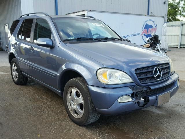 4JGAB57E94A515927 - 2004 MERCEDES-BENZ ML 350 BLUE photo 1