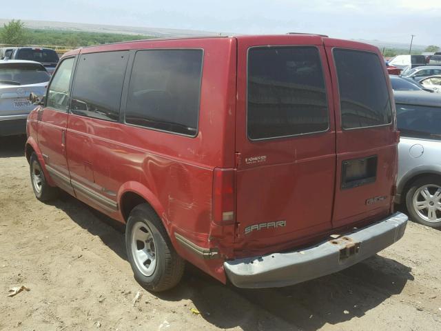 1GKDM19W9VB531037 - 1997 GMC SAFARI XT RED photo 3