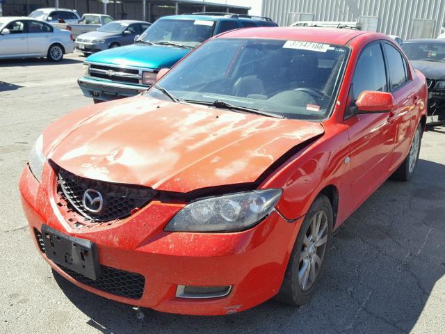 JM1BK12G771661824 - 2007 MAZDA 3 I RED photo 2