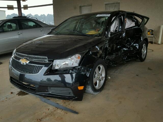 1G1PC5SB7E7370354 - 2014 CHEVROLET CRUZE LT BLACK photo 2