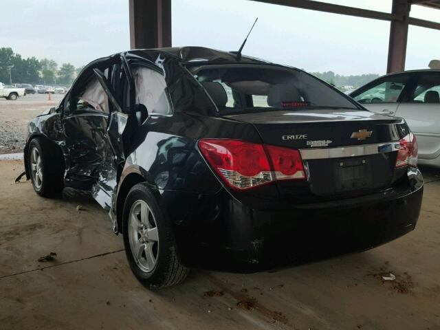 1G1PC5SB7E7370354 - 2014 CHEVROLET CRUZE LT BLACK photo 3