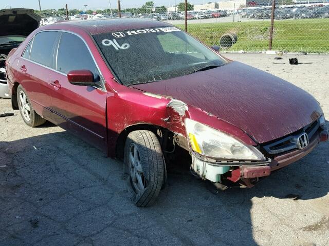 1HGCM56644A005746 - 2004 HONDA ACCORD EX RED photo 1