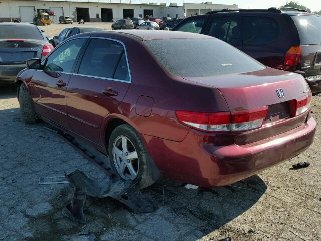 1HGCM56644A005746 - 2004 HONDA ACCORD EX RED photo 3