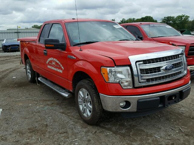 1FTEX1CM8DFC63491 - 2013 FORD F150 SUPER RED photo 1