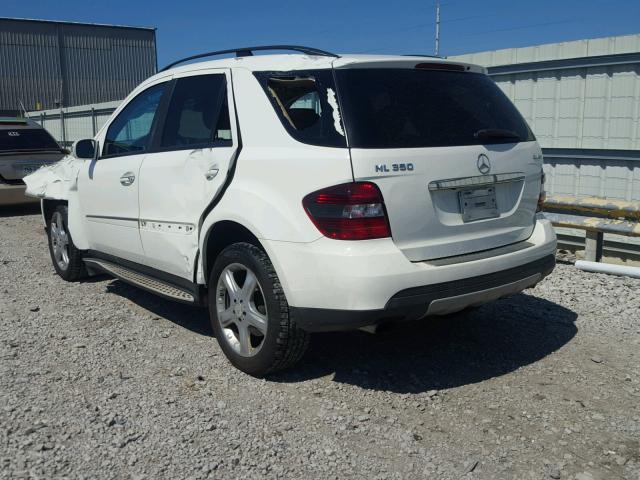 4JGBB86E38A394003 - 2008 MERCEDES-BENZ ML 350 WHITE photo 3