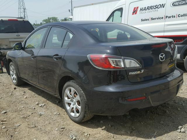 JM1BL1TF9D1761244 - 2013 MAZDA 3 I BLACK photo 3