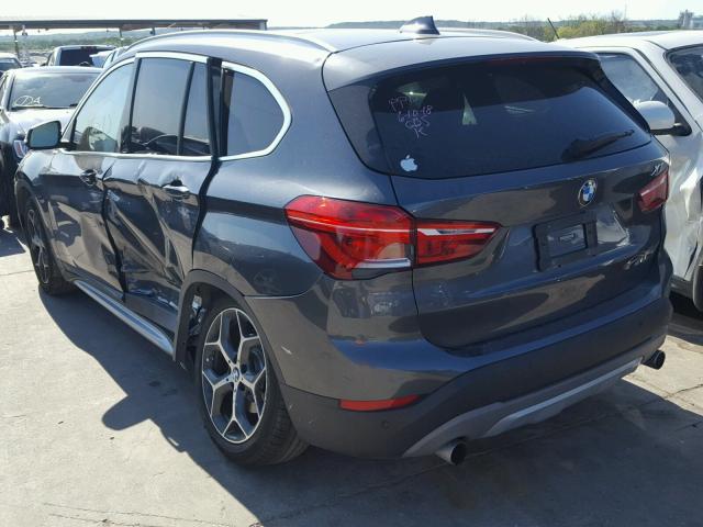 WBXHT3C30G5E56133 - 2016 BMW X1 XDRIVE2 Сұр фото 3