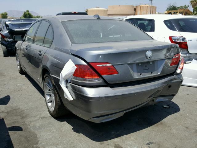 WBAHL83556DT06593 - 2006 BMW 750 I GRAY photo 3