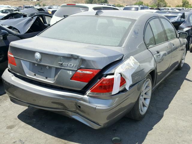 WBAHL83556DT06593 - 2006 BMW 750 I GRAY photo 4