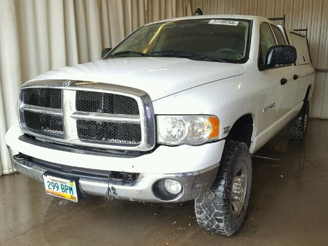 3D7KS28DX5G857442 - 2005 DODGE RAM 2500 S WHITE photo 2
