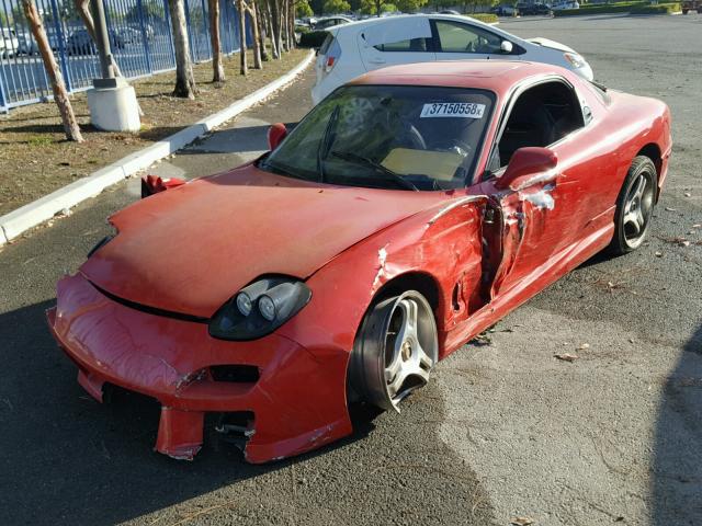 JM1FD3314P0200636 - 1993 MAZDA RX7 RED photo 2