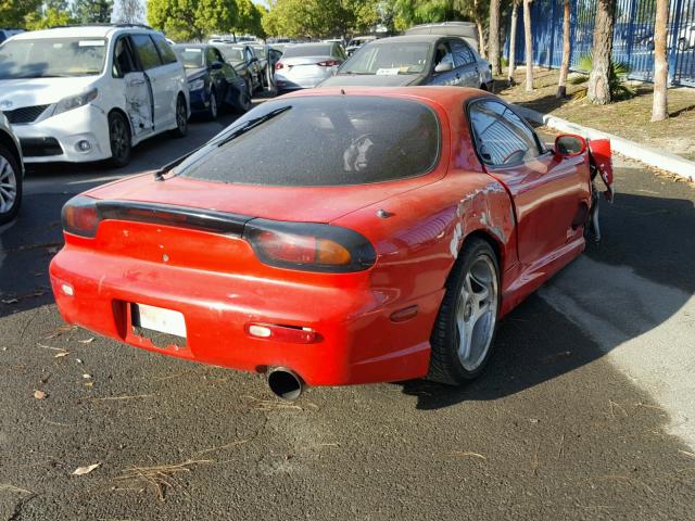 JM1FD3314P0200636 - 1993 MAZDA RX7 RED photo 4