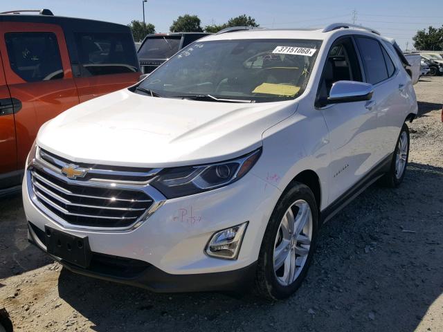 2GNAXVEV8J6175971 - 2018 CHEVROLET EQUINOX PR WHITE photo 2