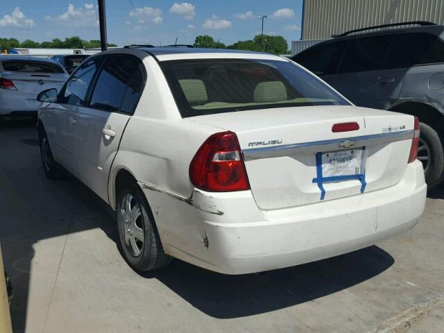 1G1ZS57F87F145960 - 2007 CHEVROLET MALIBU LS WHITE photo 3