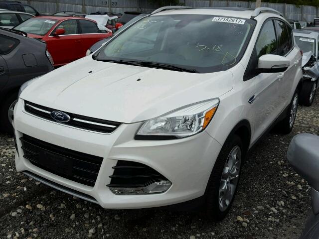 1FMCU9J95EUA03491 - 2014 FORD ESCAPE TIT WHITE photo 2