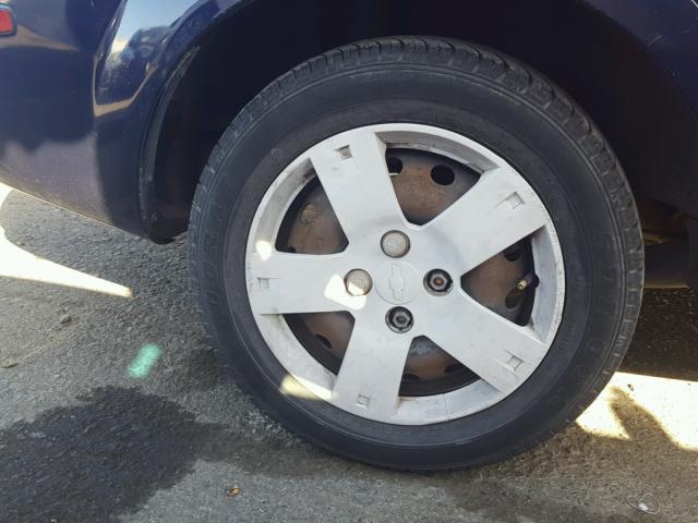 KL1TD56666B662289 - 2006 CHEVROLET AVEO BASE Көк фото 9