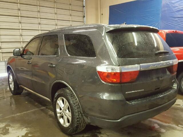 1D4RD4GG9BC667045 - 2011 DODGE DURANGO CR CHARCOAL photo 3