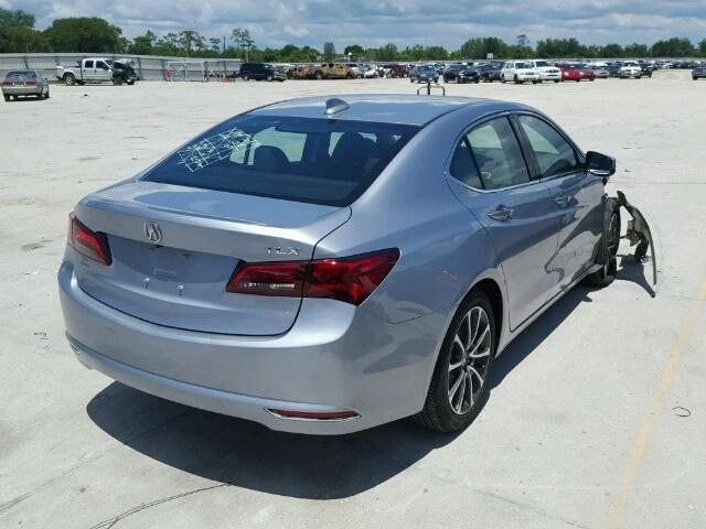 19UUB2F31GA004766 - 2016 ACURA TLX BLUE photo 4