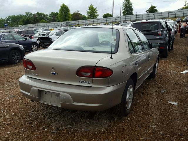 1G1JC524617293087 - 2001 CHEVROLET CAVALIER B GOLD photo 4