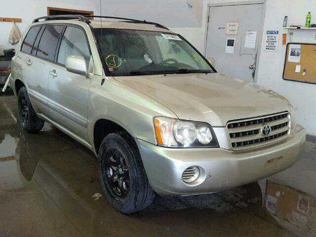 JTEGD21A330070565 - 2003 TOYOTA HIGHLANDER TAN photo 1