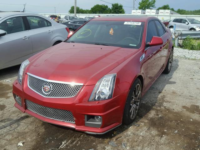 1G6DN57P390164037 - 2009 CADILLAC CTS-V RED photo 2