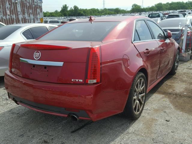 1G6DN57P390164037 - 2009 CADILLAC CTS-V RED photo 4