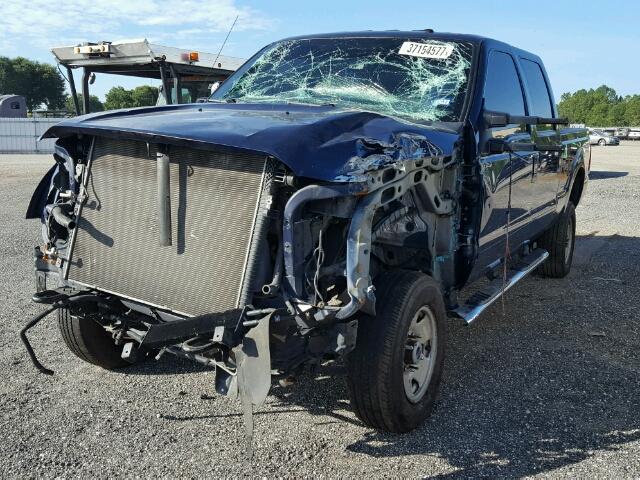 1FT7W2BT8CEA15028 - 2012 FORD F250 BLUE photo 2