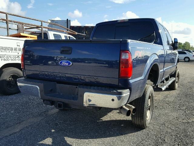 1FT7W2BT8CEA15028 - 2012 FORD F250 BLUE photo 4