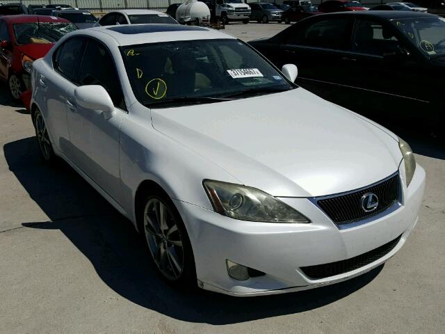 JTHBK262985077292 - 2008 LEXUS IS 250 WHITE photo 1