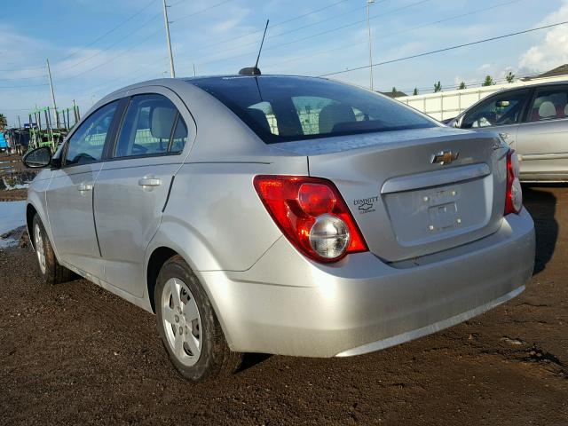 1G1JA5SH7F4165930 - 2015 CHEVROLET SONIC LS 银色 照片 3
