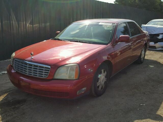 1G6KD54Y83U204507 - 2003 CADILLAC DEVILLE RED photo 2