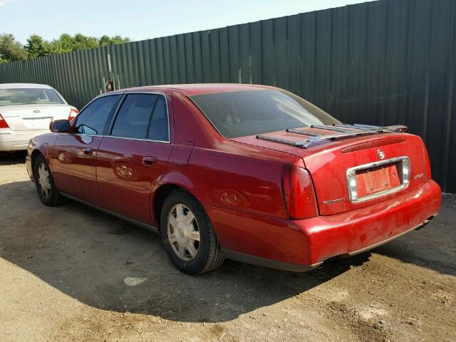 1G6KD54Y83U204507 - 2003 CADILLAC DEVILLE RED photo 3