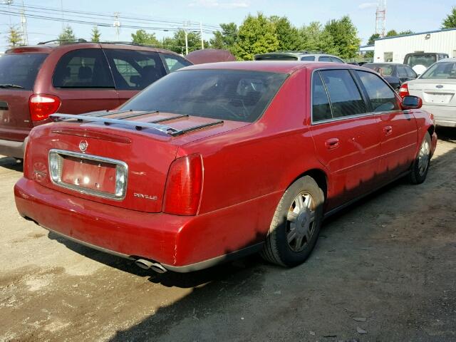 1G6KD54Y83U204507 - 2003 CADILLAC DEVILLE RED photo 4