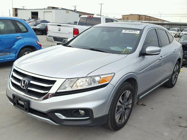 5J6TF1H50FL001927 - 2015 HONDA CROSSTOUR SILVER photo 2