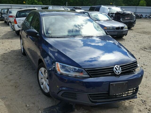 3VW2K7AJ7CM344197 - 2012 VOLKSWAGEN JETTA BASE Կապույտ լուսանկար 1