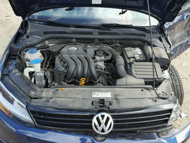 3VW2K7AJ7CM344197 - 2012 VOLKSWAGEN JETTA BASE Կապույտ լուսանկար 7