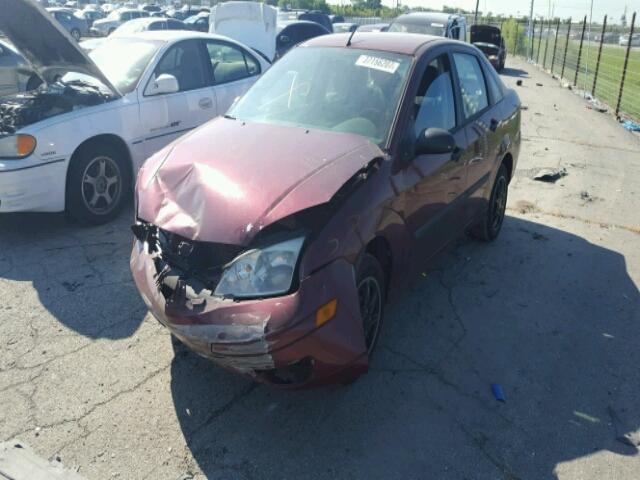 1FAFP34N66W203399 - 2006 FORD FOCUS ZX4 MAROON photo 2