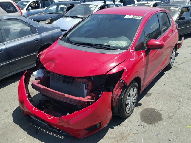 3HGGK5H56FM744215 - 2015 HONDA FIT LX RED photo 2